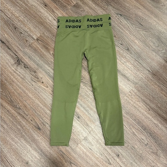 Adidas Training Aeroknit 7/8 High-Rise Leggings, compression! Medium - Picture 2 of 5